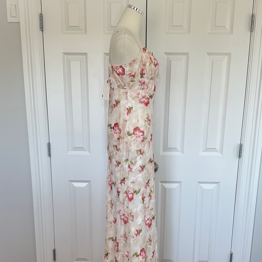 NWT Rare London Floral Lace-up Corset Embroidered Wedding Guest Dress Size 6 - Picture 6 of 17